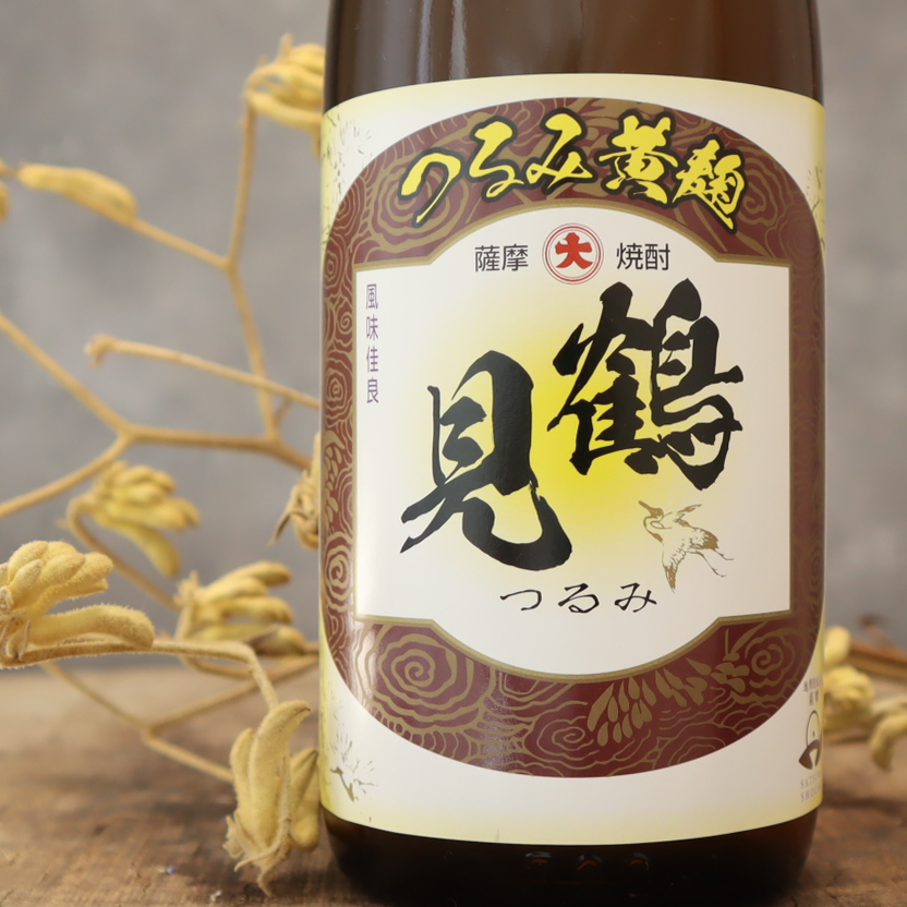 鶴見 黄麹 芋 25% 720ml  大石